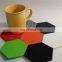 custom logo colorful marble coasters tea set felt round coaster