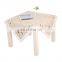 Original life style plain color daisy linen embroidery designs tablecloth