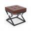 Customized Newest Design Home storage metal round changing shoes stool