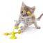 New Interactive Feather Spring Cat Toy High Elastic Spring Cat Ball Toy 360 degree Rotate Kitty Toy