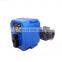 2way DN50 DN32 DN25 UPVC double union thread DC5V DC12V DC24V CR04 normally close motorized PVC plastic ball valve