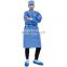 Non sterile /Sterile AAMI L3 Non-woven SMS Disposable Medical Visitor Gown Isolation Gown Taped