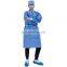 Non sterile /Sterile AAMI L3 Non-woven SMS Disposable Medical Visitor Gown Isolation Gown Taped