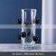 Wholesale Minimalist Table Decor Small Cheap Art Blue Cylinder Clear Glass Flower Vases