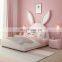 Pink bunny bed girl princess bed 1.5m single children bed