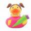 Wholesale China manufacturer rubber duck with hat baby shower water beach bath ducky toy for kids child