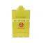 Foldable yellow Safety Luer Slip Tip syringes needle Box For Medical Sharps