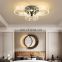 Hot Sale Indoor Luxury Decoration Bedroom Living room Acrylic Gold Black LED Modern Ceiling Light