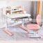 Height Adjustable Storage Modern simple solid wood Children Study Desk Kids Table With Storage Drawer children table and chair
