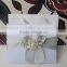 Hight Quality Elegant Silk Wedding Invitation Box with Brooch