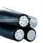 Aluminum Conductor XLPE Insulation Aerial Overhead Insulated Cable
