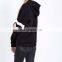 Custom Style Stripe Cropped hoodie ladies cotton fabrics Hoodie For Women