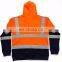 Wholesale orange navy blue hi vis custom hoodie safety hoodie best selling work wear hoodie safety winter clothing