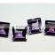 8mm AAA Quality Natural Brazil Amethyst Square 4 Pieces Lot Gems With Amazing Luster