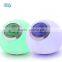 Color changing LED Night Light with clock display stand and alarm clock function for baby, kids