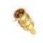 SMB connectors male plug jack solder smb connector right angle 4 Holes Flange Panel Mount Edge Receptacle Adapter Convertor gold