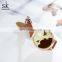 SHENGKE Coffee PU Leather Watches K0101L watch luxury brand Wristwatch Rose gold Alloy Case regalos para mujer