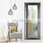 Latest style Aluminum frosted glass casement doors for bathroom  with low price