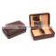 Brown Custom PU leather bag humidor cigar packaging bags travel cigar Cases/Humidors