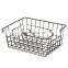 Japanese iron tabletop storage basket square iron art storage basket tabletop sundries book storage basket rack