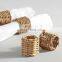 Hot Sale Rustic Rattan Napkin Ring WHolesale in Bulk Tableware set napkin holder rings wovenmade in Vietnam