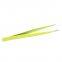 Straight Head Yellow Stainless Steel Tweezers Bird's Nest Hair Picking and Eyelash Beautifying Tool Electronic Mobile Phone Maintenance Curved Tip Straight Head Fine Tip Clip