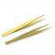 Planting and Grafting False Eyelash Tweezers High Tightness Eyelash Tweezers Golden Eyelash Tweezers Sticker Cute
