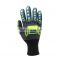 Oilfield Sandy Nitrile Cut Resistant Anti Vibration Shock Proof TPR Impact Mechanic Work Safety Gloves