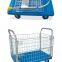 Wire Transport Platform Trolley Cart With Mesh Sided Trolley For Transport