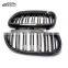 E92 E93 M3 Carbon Fiber Double Line Front Bumper Kidney Grille For BMW M3 E92 E93