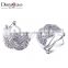 Nickel Free Party Wedding CZ Jewellery Braided Design Classic Stud Earrings for Women