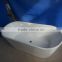 Oval white simple cheap acrylic soaking freestanding bathtub