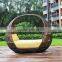large round rattan wicker daybed outdoor lounge furniture                        
                                                Quality Choice