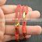 LFD-B0014 ~ New Design Red Sheepskin High Quality Braided Multilayer Leather Cords Bracelets & bangles Charm Women Jewelry