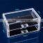 Tabletop Clear Jewelry Display Case Acrylic Makeup Storage Organizer With Drawers