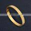 Leaf Pattern Rose Gold Plated Stainless Steel Bangle For Lady Women Jewelry SMJ0053
