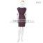 Sleeveless jersey cotton dress D032