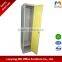 Cheap customized modern metal single door steel wardrobe locker cabinet