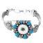 2016 Snap Bangles Newest Design Chain 18mm Ginger Snap Button Bracelet pulseras vintage Snap Bracelets