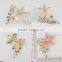 Hot sale high quality  europe fashion dress crystal poppy brooch lapel pin flower B0014