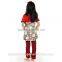 2016 fall Wholesale Stripes pants Ruffle Leggings Girls Boutique Remake Flower Clothes Baby Frock Design Clothing
