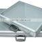 Large Aluminum Glass Top Display Locking Travel CounterTop Case w/side panel