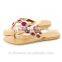 New womans artificial stone toe post ladies slippers sandals 2015