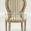 home furniture solid oak handle carved classic round back wooden side chair (CH-211-1-OAK)