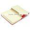 red pu address notebook with elastic band