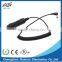 Universal 12V auto Car cigarette lighter right angle plug with Sprial Cable