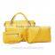 Fashion women handbags PU crocodile grain messenger bag lash package 3-piece suit
