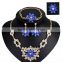 Wholesale Latest Design Fashion Necklaces Women Luxury Statement Diamond Jewelry Set SKJT0590