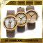 2016 Newest Bamboo Wooden Watch 2016 with Cloth Dial Face Quartz Watches