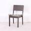outdoor furniture dining set in plastic material includes four chairs and tables